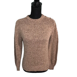 Vintage Port of Call Wool-Blend Sweater – Brown, Size M